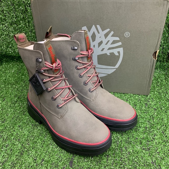 WOMEN'S TIMBERLAND MALYNN EK+ WATERPROOF LACE-UP MID BOOT OLIVE NUBUCK - Picture 2 of 9